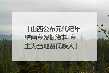 山西公布元代纪年壁画墓发掘资料 墓主为当地贾氏族人
