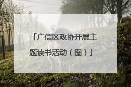 广信区政协开展主题读书活动（图）