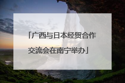 广西与日本经贸合作交流会在南宁举办