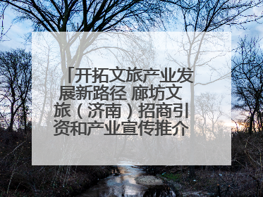开拓文旅产业发展新路径 廊坊文旅（济南）招商引资和产业宣传推介活动举行