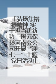 弘扬焦裕禄精神 实干担当建新功—国元保险河南分公司开展“迎七一”主题党日活动
