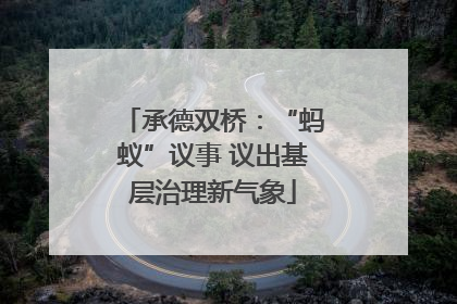 承德双桥：“蚂蚁”议事 议出基层治理新气象