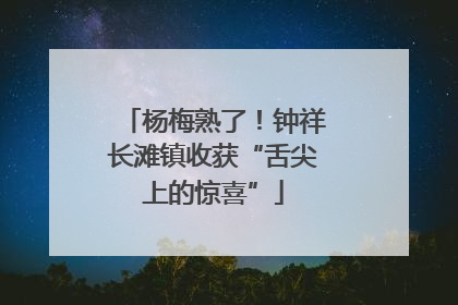 杨梅熟了！钟祥长滩镇收获“舌尖上的惊喜”