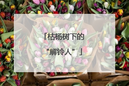 枯杨树下的“解铃人”