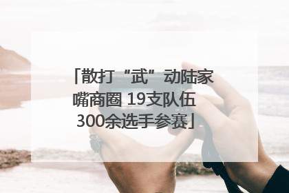 散打“武”动陆家嘴商圈 19支队伍300余选手参赛