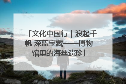 文化中国行｜浪起千帆 深蓝宝藏——博物馆里的海丝遗珍