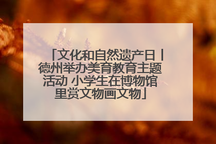 文化和自然遗产日丨德州举办美育教育主题活动 小学生在博物馆里赏文物画文物