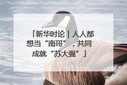 新华时论｜人人都想当“南哥”，共同成就“苏大强”
