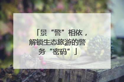 景“警”相依，解锁生态旅游的警务“密码”