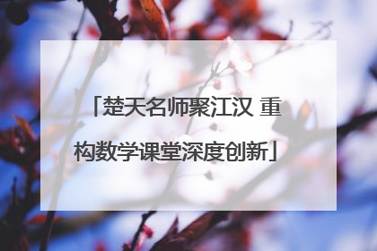 楚天名师聚江汉 重构数学课堂深度创新