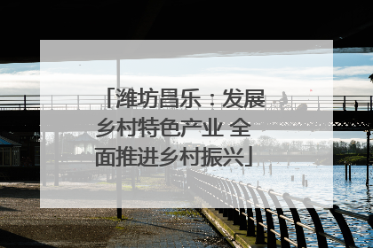 潍坊昌乐：发展乡村特色产业 全面推进乡村振兴