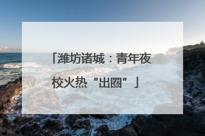 潍坊诸城：青年夜校火热“出圈”
