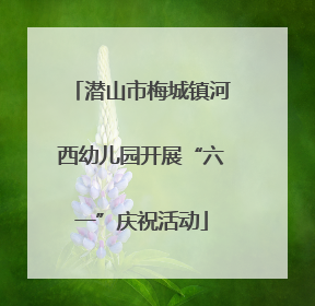 潜山市梅城镇河西幼儿园开展“六一”庆祝活动