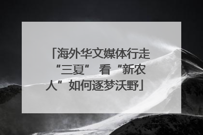 海外华文媒体行走“三夏” 看“新农人”如何逐梦沃野