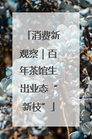 消费新观察｜百年茶馆生出业态“新枝”