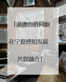 港澳台侨同胞在宁夏感知发展 共叙融合