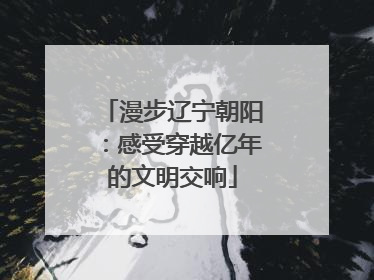 漫步辽宁朝阳：感受穿越亿年的文明交响