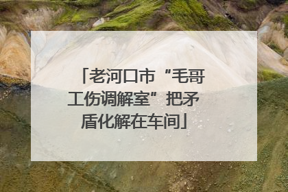 老河口市“毛哥工伤调解室”把矛盾化解在车间