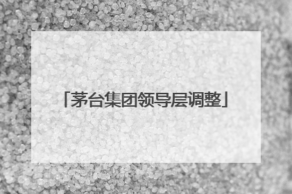 茅台集团领导层调整