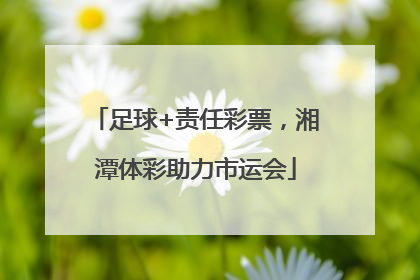 足球+责任彩票，湘潭体彩助力市运会