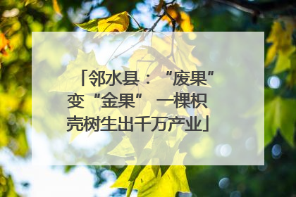 邻水县：“废果”变“金果” 一棵枳壳树生出千万产业