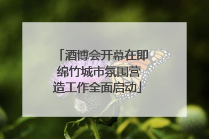 酒博会开幕在即 绵竹城市氛围营造工作全面启动