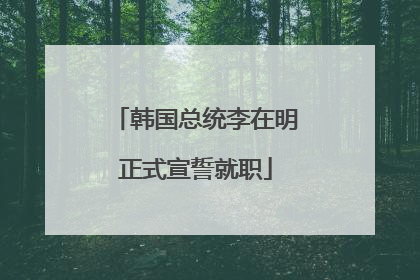 韩国总统李在明正式宣誓就职