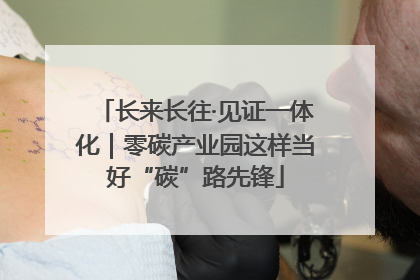 长来长往·见证一体化｜零碳产业园这样当好“碳”路先锋