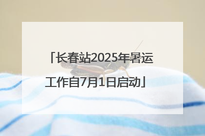 长春站2025年暑运工作自7月1日启动