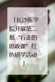 长沙医学院开展第二批“行走的思政课”红色研学活动