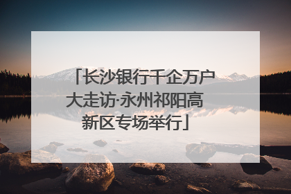 长沙银行千企万户大走访·永州祁阳高新区专场举行