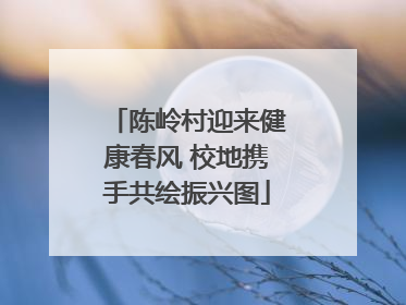 陈岭村迎来健康春风 校地携手共绘振兴图