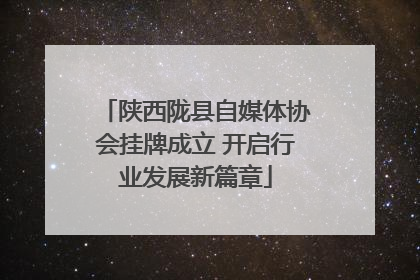 陕西陇县自媒体协会挂牌成立 开启行业发展新篇章