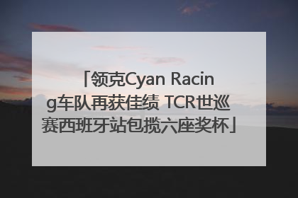 领克Cyan Racing车队再获佳绩 TCR世巡赛西班牙站包揽六座奖杯