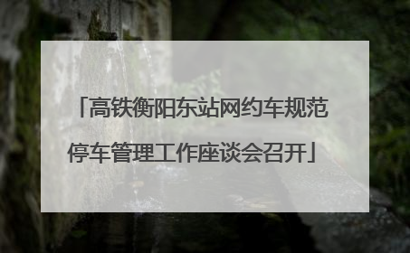 高铁衡阳东站网约车规范停车管理工作座谈会召开