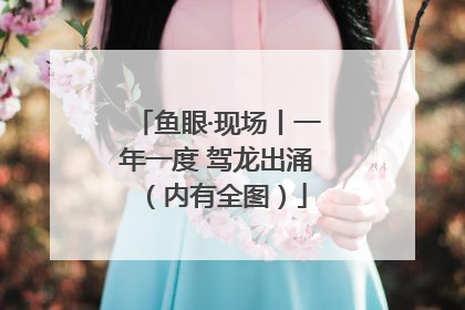 鱼眼·现场丨一年一度 驾龙出涌（内有全图）