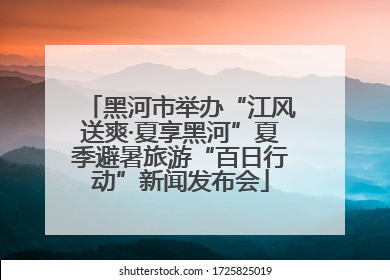 黑河市举办“江风送爽·夏享黑河”夏季避暑旅游“百日行动”新闻发布会