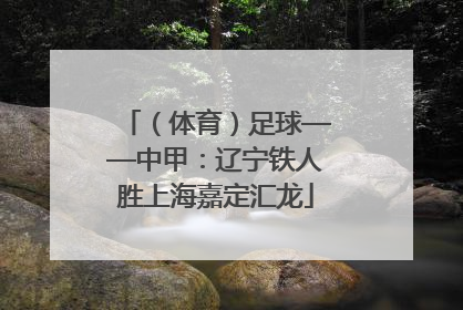 （体育）足球——中甲：辽宁铁人胜上海嘉定汇龙
