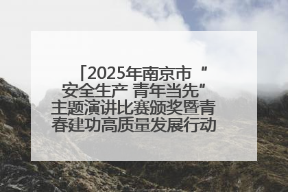 2025年南京市“安全生产 青年当先”主题演讲比赛颁奖暨青春建功高质量发展行动出征仪式举行