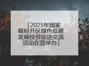2025年国家级经开区绿色低碳发展投资促进交流活动在蓉举办
