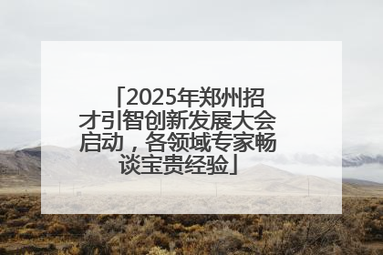 2025年郑州招才引智创新发展大会启动，各领域专家畅谈宝贵经验
