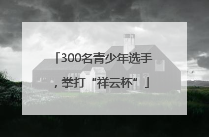 300名青少年选手，拳打“祥云杯”