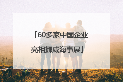 60多家中国企业亮相挪威海事展