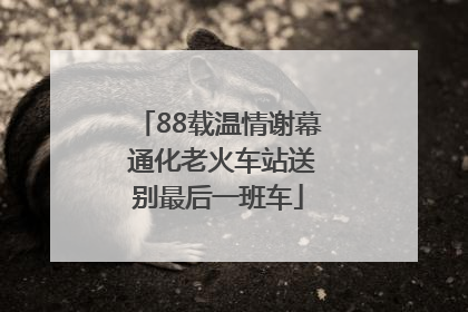 88载温情谢幕 通化老火车站送别最后一班车